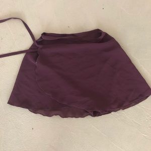 Mirella maroon wrap skirt
